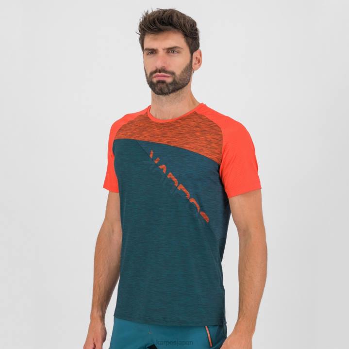 Tシャツ| ダークシー/パプリカ/バルサム Karpos 男性 クロダロッサジャージ F4DL359