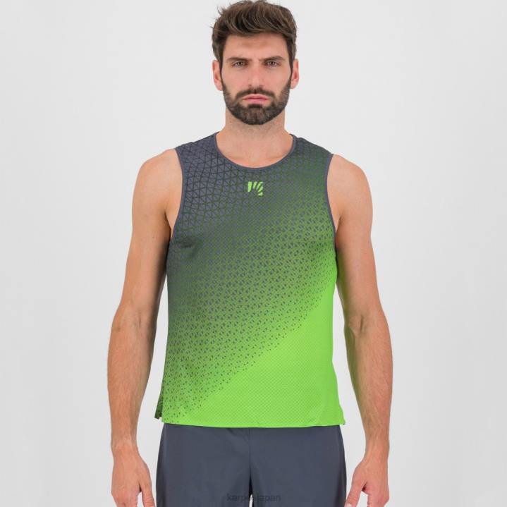 Tシャツ| ジャスミングリーン/オンブルブルー Karpos 男性 ラバレドウルトラタンク F4DL365