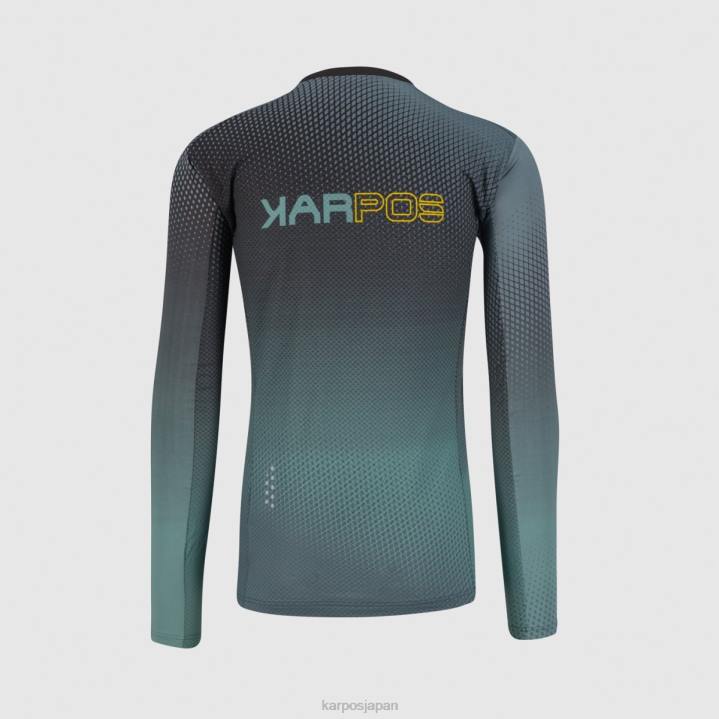 Tシャツ| ブラック/ノースアトランティック/レモンカー Karpos 男性 ヴァル ディ デントロ ジャージ LS F4DL321