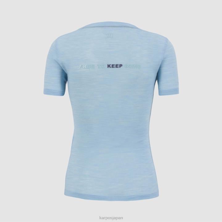 Tシャツ| アクアマリン Karpos 女性 コッポロ メリノ Tシャツ F4DL1242