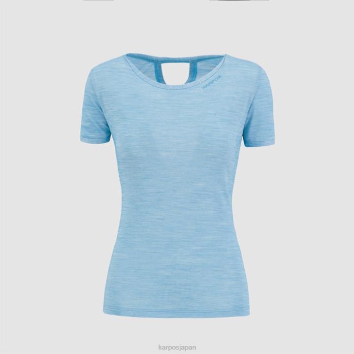 Tシャツ| 青い環礁 Karpos 女性 ベルダナメリノTシャツ F4DL1262