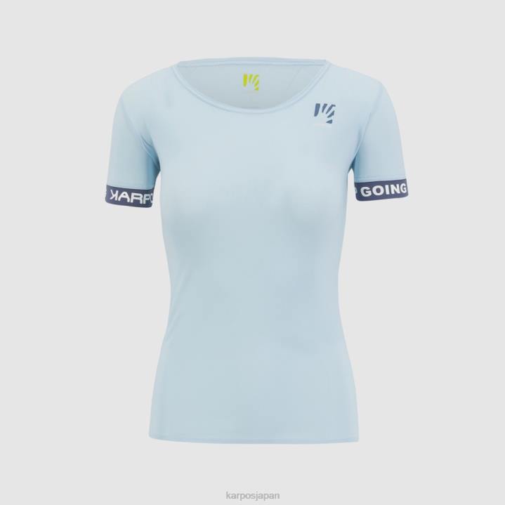 Tシャツ| アクアマリン/ヴィンテージインディゴ Karpos 女性 イージーフリズ Tシャツ付き F4DL1274