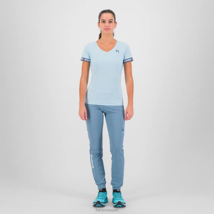 Tシャツ| アクアマリン/ヴィンテージインディゴ Karpos 女性 イージーフリズ Tシャツ付き F4DL1274