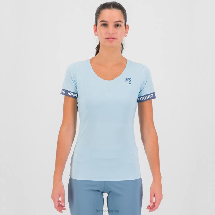 Tシャツ| アクアマリン/ヴィンテージインディゴ Karpos 女性 イージーフリズ Tシャツ付き F4DL1274