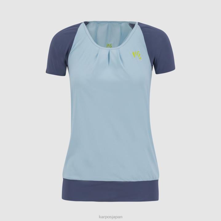 Tシャツ| アクアマリン/ヴィンテージインディゴ Karpos 女性 センギア Tシャツ付き F4DL1278