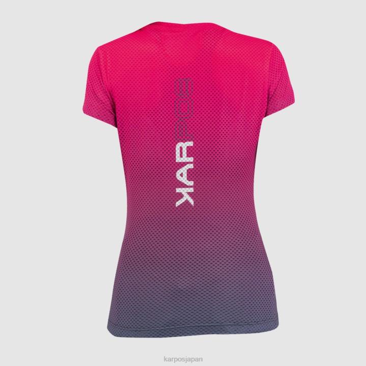 Tシャツ| オンブルブルー/キャバレー Karpos 女性 ヴァーヴメッシュTシャツ付き F4DL1317