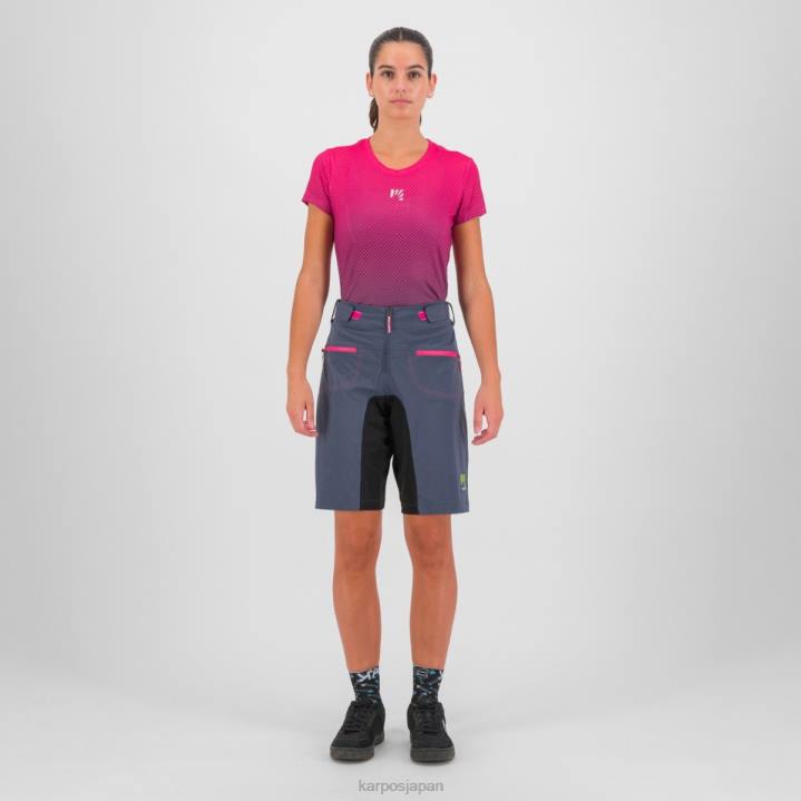 Tシャツ| オンブルブルー/キャバレー Karpos 女性 ヴァーヴメッシュTシャツ付き F4DL1317