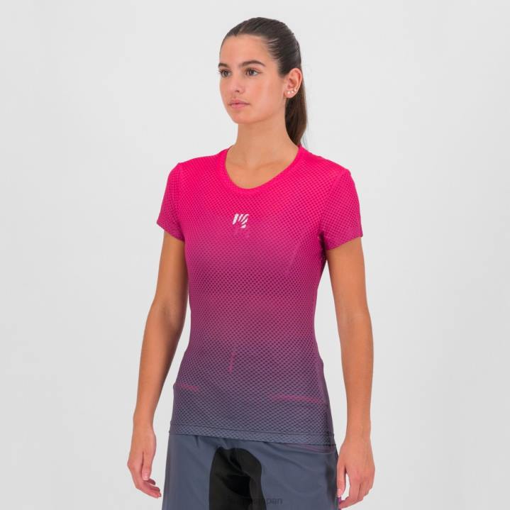 Tシャツ| オンブルブルー/キャバレー Karpos 女性 ヴァーヴメッシュTシャツ付き F4DL1317