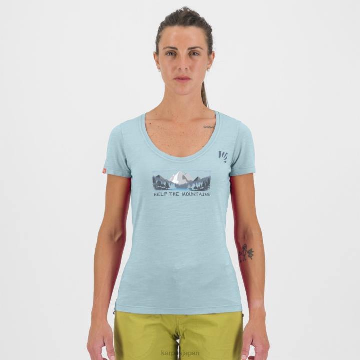 Tシャツ| アクアマリン Karpos 女性 アンブレッタ Tシャツ付き F4DL1320