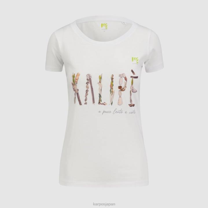 Tシャツ| 明るい白色 Karpos 女性 カリップとTシャツ F4DL1346