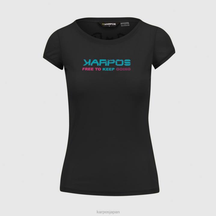 Tシャツ| 黒 Karpos 女性 ヴァルフェデリアのTシャツ F4DL1359