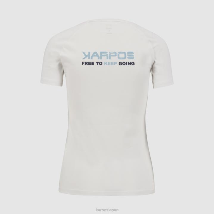 Tシャツ| 白 Karpos 女性 アストロアルピノ Tシャツ付き F4DL1363