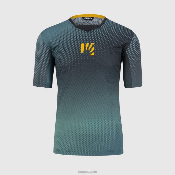 Tシャツ| ブラック/ノースアトランティック/レモンカー Karpos 男性 ヴァル ディ デントロ Tシャツ F4DL333