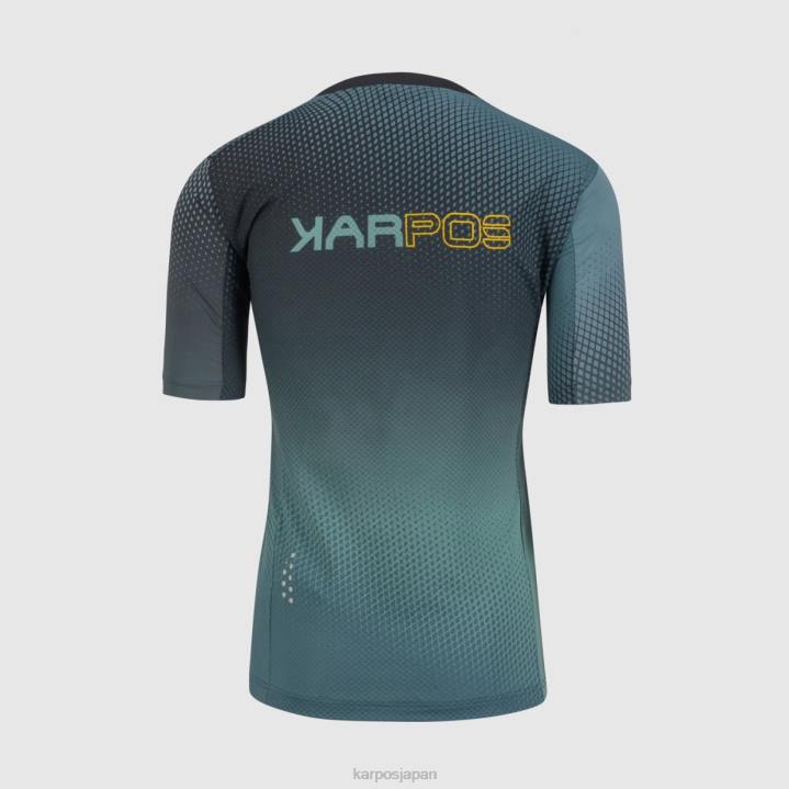 Tシャツ| ブラック/ノースアトランティック/レモンカー Karpos 男性 ヴァル ディ デントロ Tシャツ F4DL333