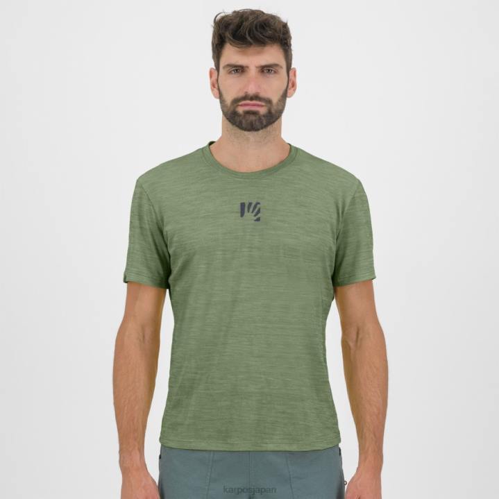 Tシャツ| 波しぶき Karpos 男性 ベルダナメリノTシャツ F4DL345