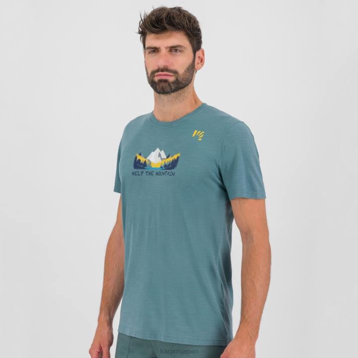 Tシャツ| 北大西洋 Karpos 男性 アンブレッタ Tシャツ F4DL379