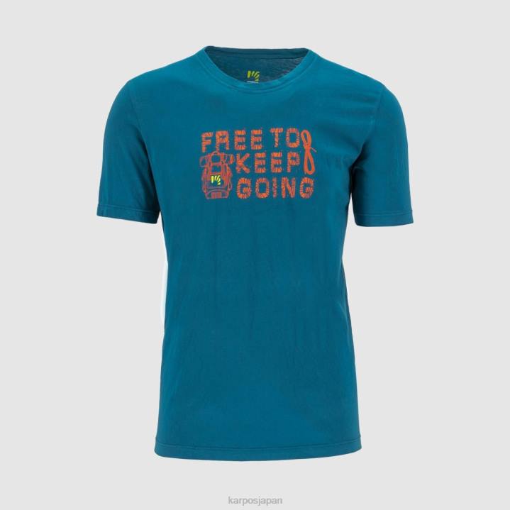 Tシャツ| モロッカンブルー Karpos 男性 クロッカス Tシャツ F4DL402