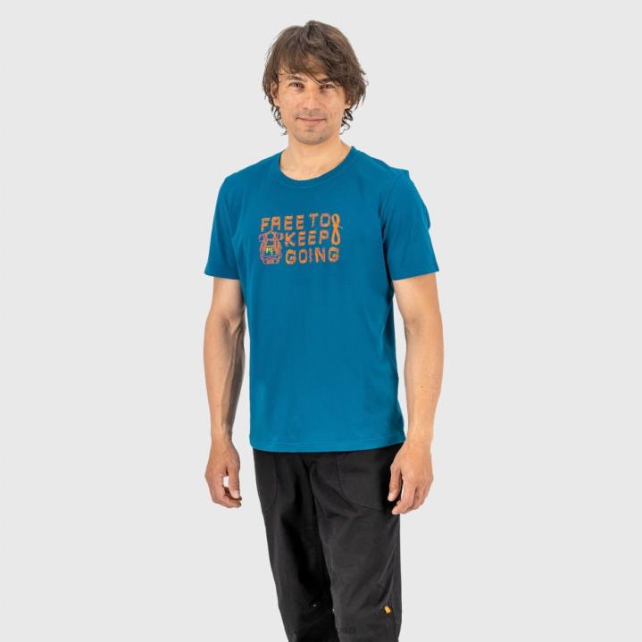 Tシャツ| モロッカンブルー Karpos 男性 クロッカス Tシャツ F4DL402