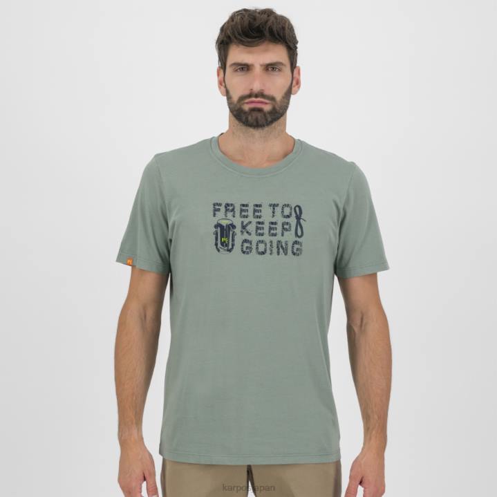 Tシャツ| 波しぶき Karpos 男性 クロッカス Tシャツ F4DL405