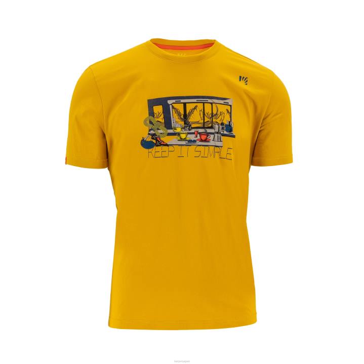 Tシャツ| オリーブオイル Karpos 男性 アネモネTシャツ F4DL411