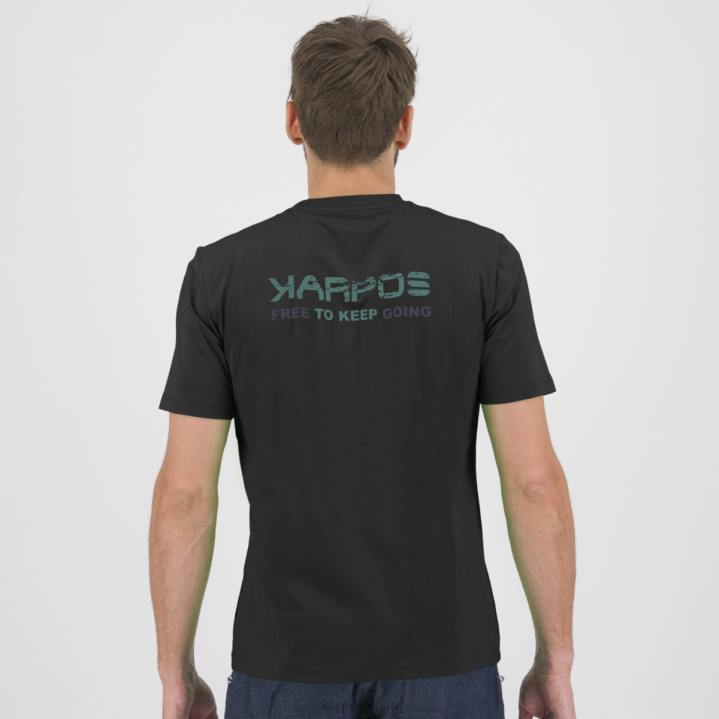 Tシャツ| 黒 Karpos 男性 アストロアルピノ Tシャツ F4DL417