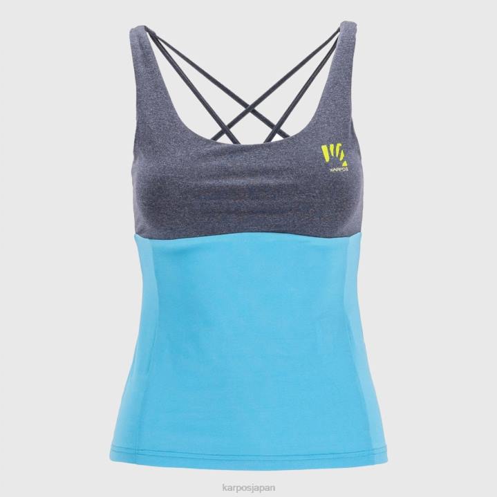 Tシャツ| ブルーアトール/スカイキャプテン Karpos 女性 ブルエボWトップ F4DL1325