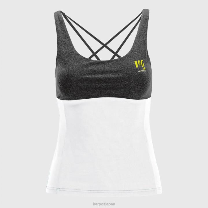 Tシャツ| 白黒 Karpos 女性 ブルエボWトップ F4DL1326