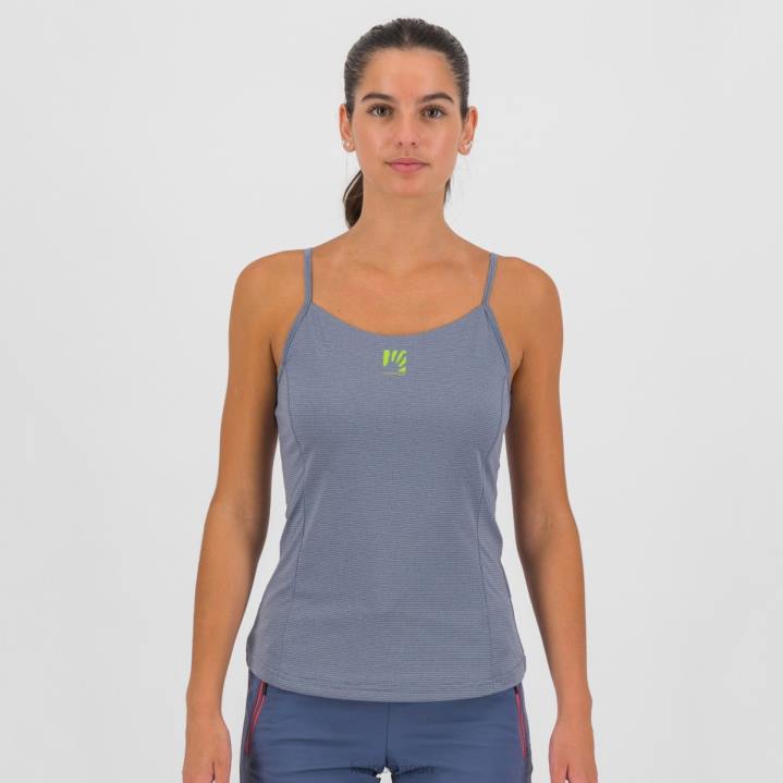 Tシャツ| ヴィンテージインディゴ/ホットコーラル Karpos 女性 ブルサンエボWトップ F4DL1345