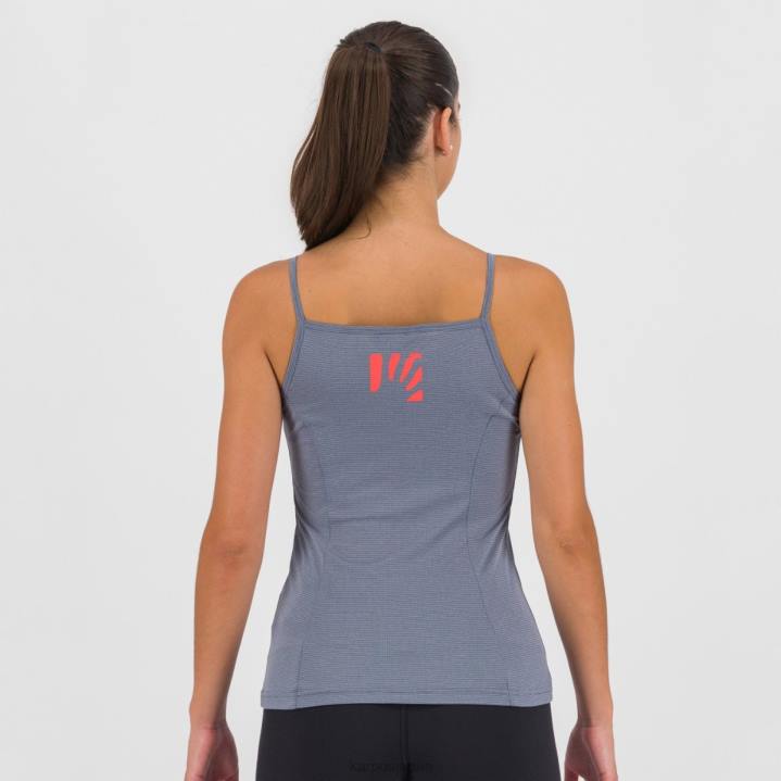 Tシャツ| ヴィンテージインディゴ/ホットコーラル Karpos 女性 ブルサンエボWトップ F4DL1345