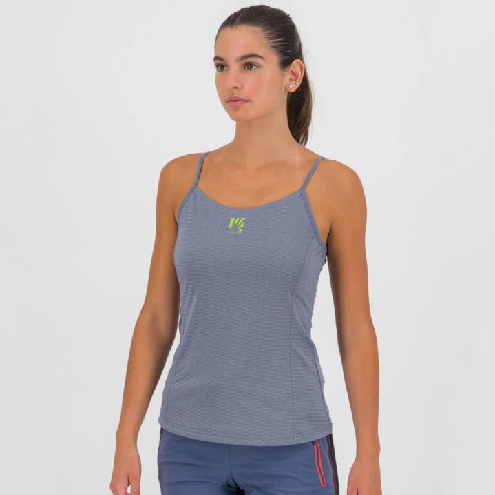 Tシャツ| ヴィンテージインディゴ/ホットコーラル Karpos 女性 ブルサンエボWトップ F4DL1345