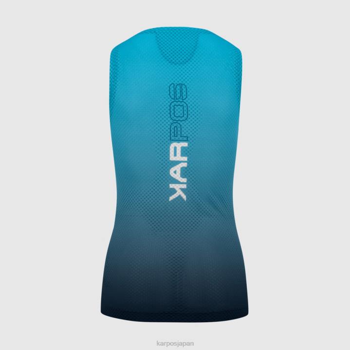 Tシャツ| スカイキャプテン/ブルーアトール Karpos 女性 ヴァーヴ メッシュ W ノースリーブ F4DL1351