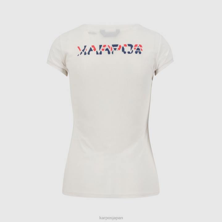 Tシャツ| クラウドダンサー/ホットコーラル/ヴィンテージ Karpos 女性 ロマWジャージ F4DL1376