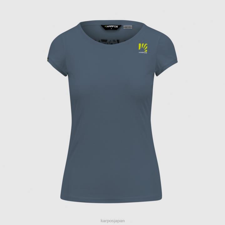 Tシャツ| ヴィンテージインディゴ/ブラック/ホワイト Karpos 女性 ロマWジャージ F4DL1379