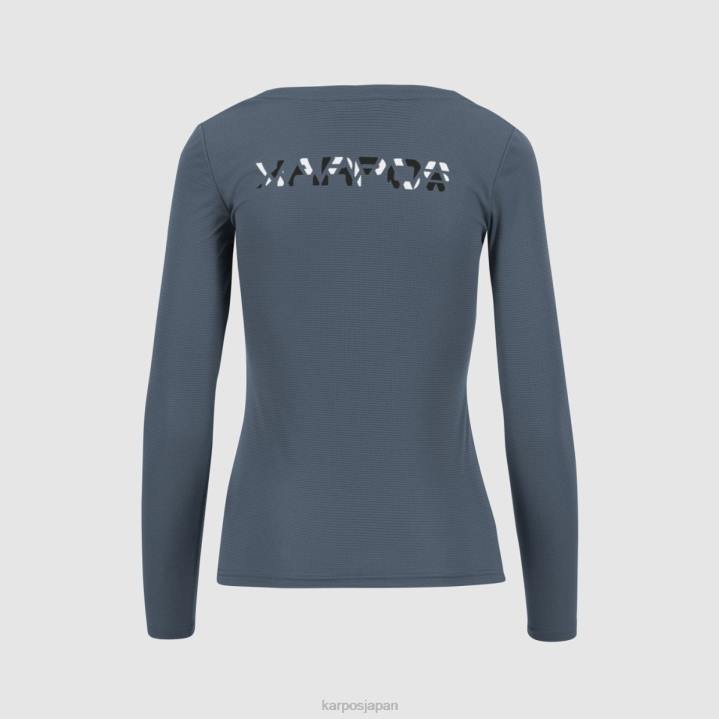 Tシャツ| ヴィンテージインド/ブラック/ホワイト Karpos 女性 ロマ W ジャージ LS F4DL1310