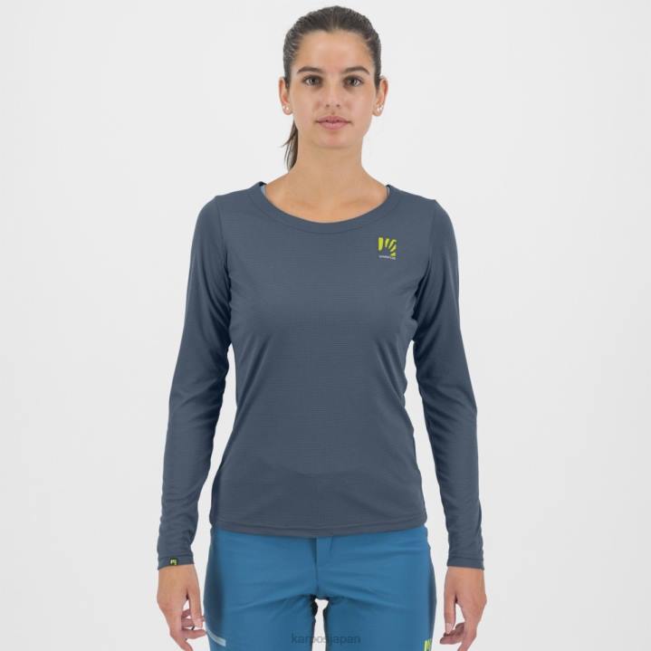 Tシャツ| ヴィンテージインド/ブラック/ホワイト Karpos 女性 ロマ W ジャージ LS F4DL1310