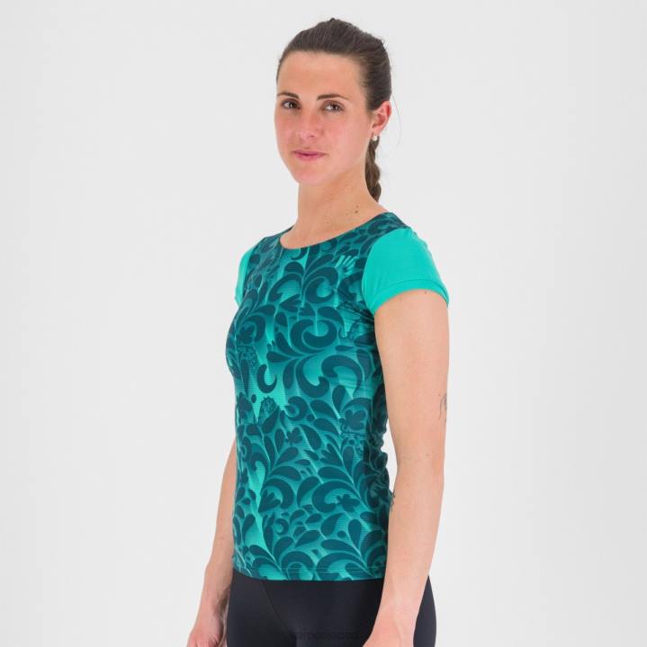 Tシャツ| プールグリーン/リフレ池 Karpos 女性 loma プリント w ジャージ F4DL1306