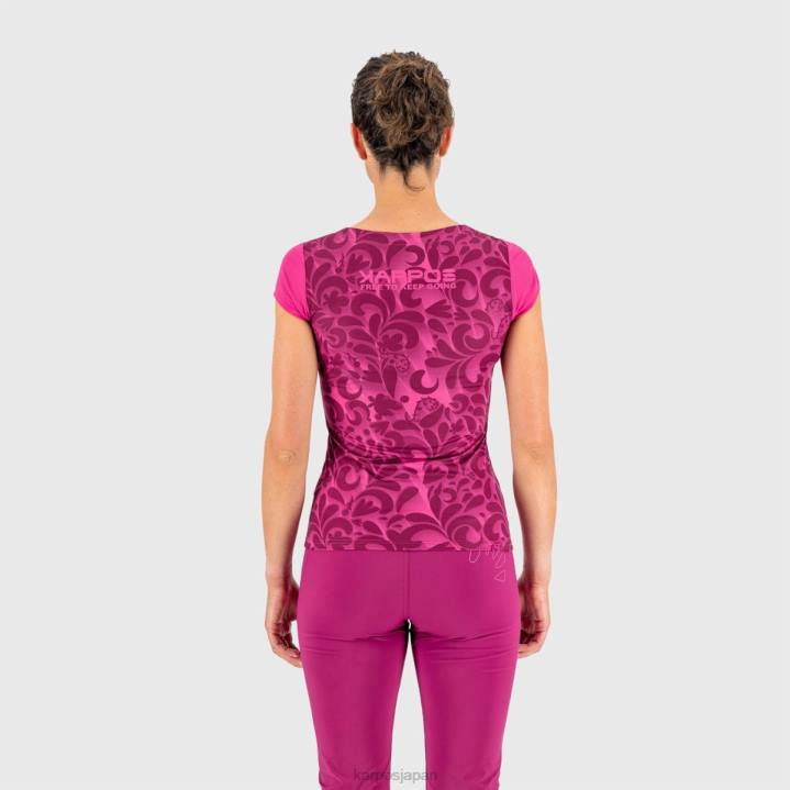 Tシャツ| キャバレー/ホワイト Karpos 女性 loma プリント w ジャージ F4DL1309