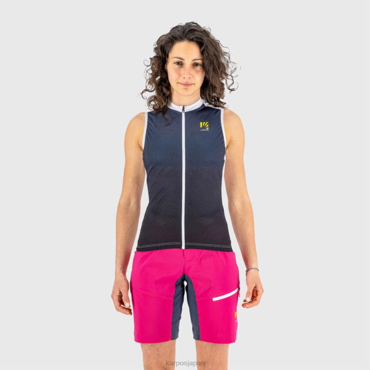 Tシャツ| オンブルブルー/キャバレー Karpos 女性 verve evo w ノースリーブ F4DL1237