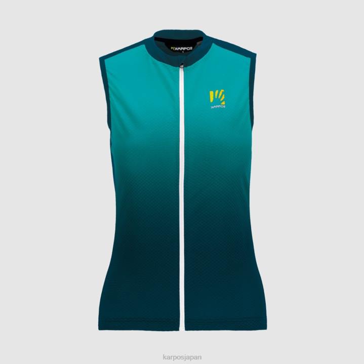 Tシャツ| モロッカンブルー/ブルーバード Karpos 女性 verve evo w ノースリーブ F4DL1238