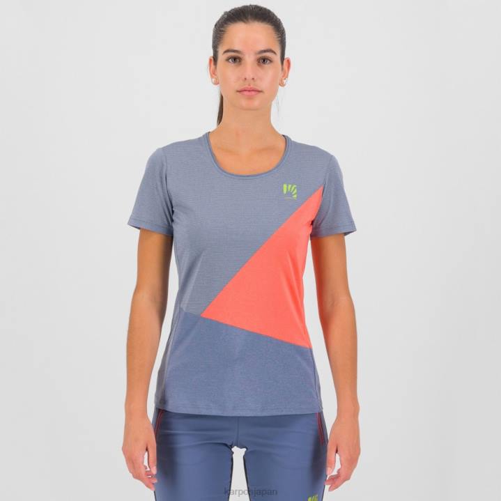 Tシャツ| ヴィンテージインディゴ/ホットコーラル Karpos 女性 ヌヴォラウ w ジャージ F4DL1284