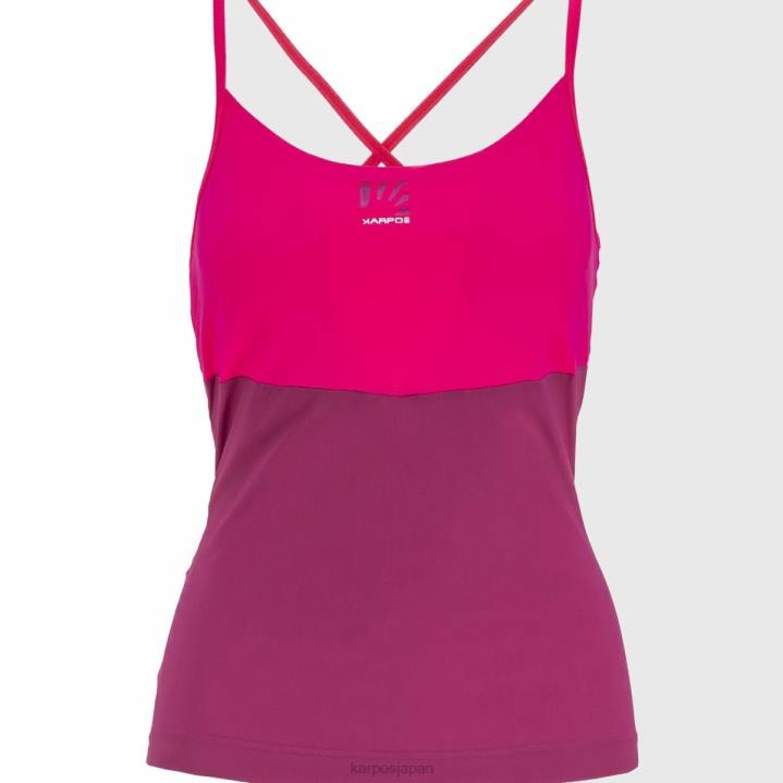 Tシャツ| ラズベリーラディアンス/キャバレー Karpos 女性 イージーフリズ w トップ F4DL1287