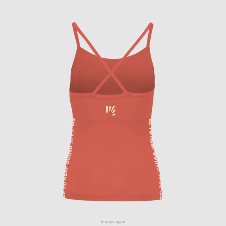 Tシャツ| ホットコーラル Karpos 女性 イージーフリズ w トップ F4DL1290