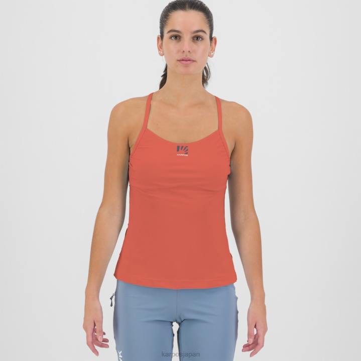 Tシャツ| ホットコーラル Karpos 女性 イージーフリズ w トップ F4DL1290