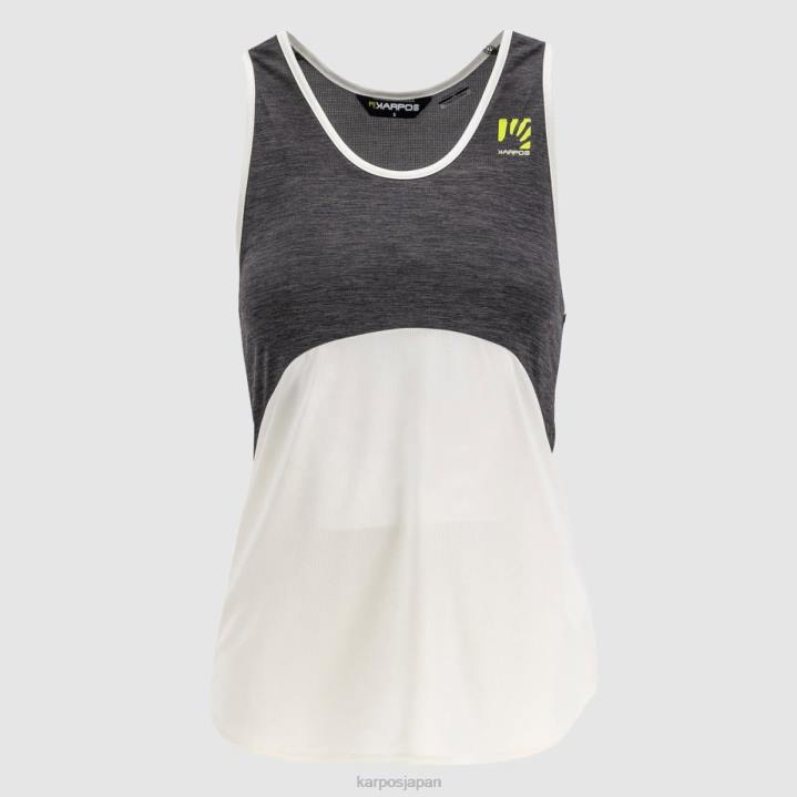 Tシャツ| 黒、白 Karpos 女性 アルタ ポーラテック w タンク経由 F4DL1300