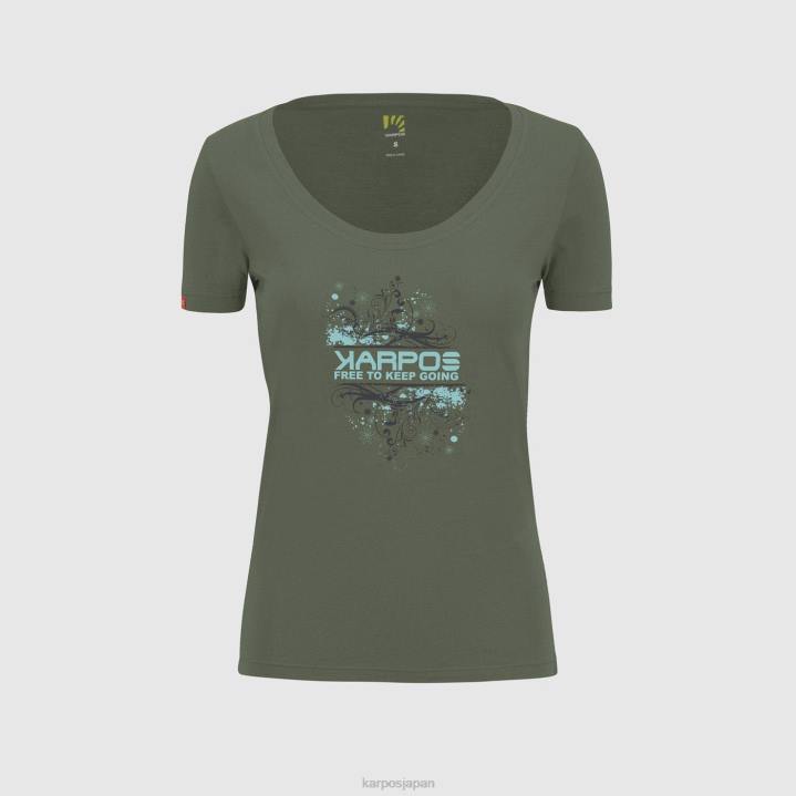 Tシャツ| タイム Karpos 女性 クロッカスw Tシャツ F4DL1328