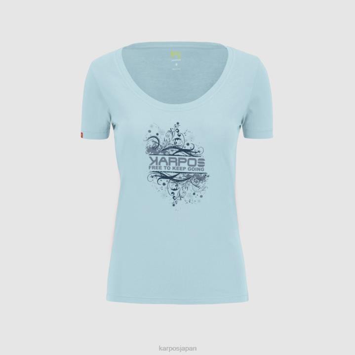 Tシャツ| アクアマリン Karpos 女性 クロッカスw Tシャツ F4DL1332