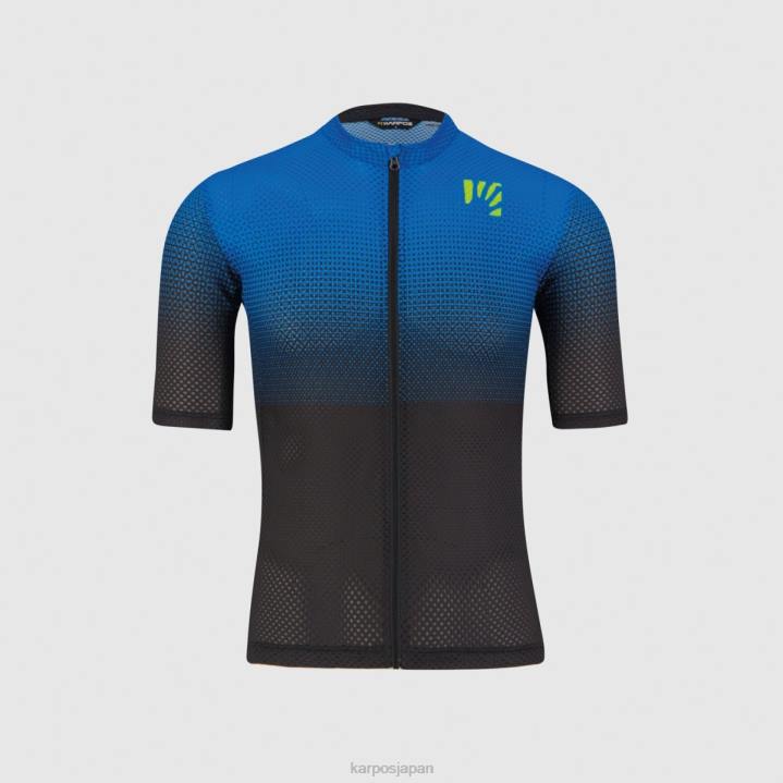 Tシャツ| ブラック/インディゴ b./グリーンフルオ Karpos 男性 ヴァルヴィオラジャージ F4DL320