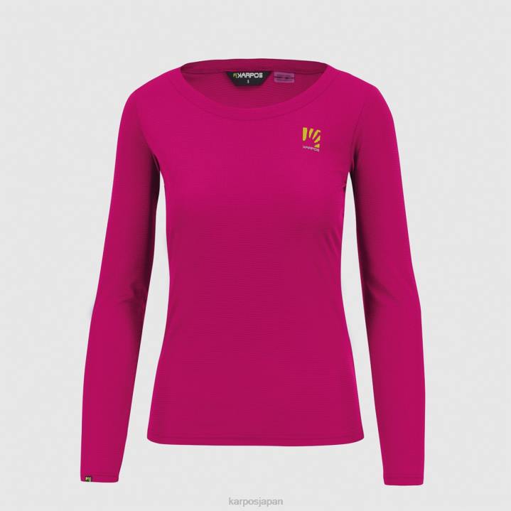 Tシャツ| ほのめかし/オンブル b./チェリー b. Karpos 女性 ロマ W ジャージ LS F4DL1312
