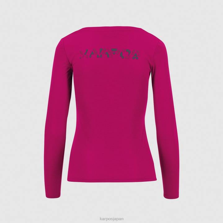 Tシャツ| ほのめかし/オンブル b./チェリー b. Karpos 女性 ロマ W ジャージ LS F4DL1312