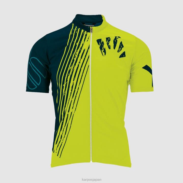Tシャツ| イエロー f/refl.pond/エナメル Karpos 男性 グリーンファイヤージャージ F4DL312